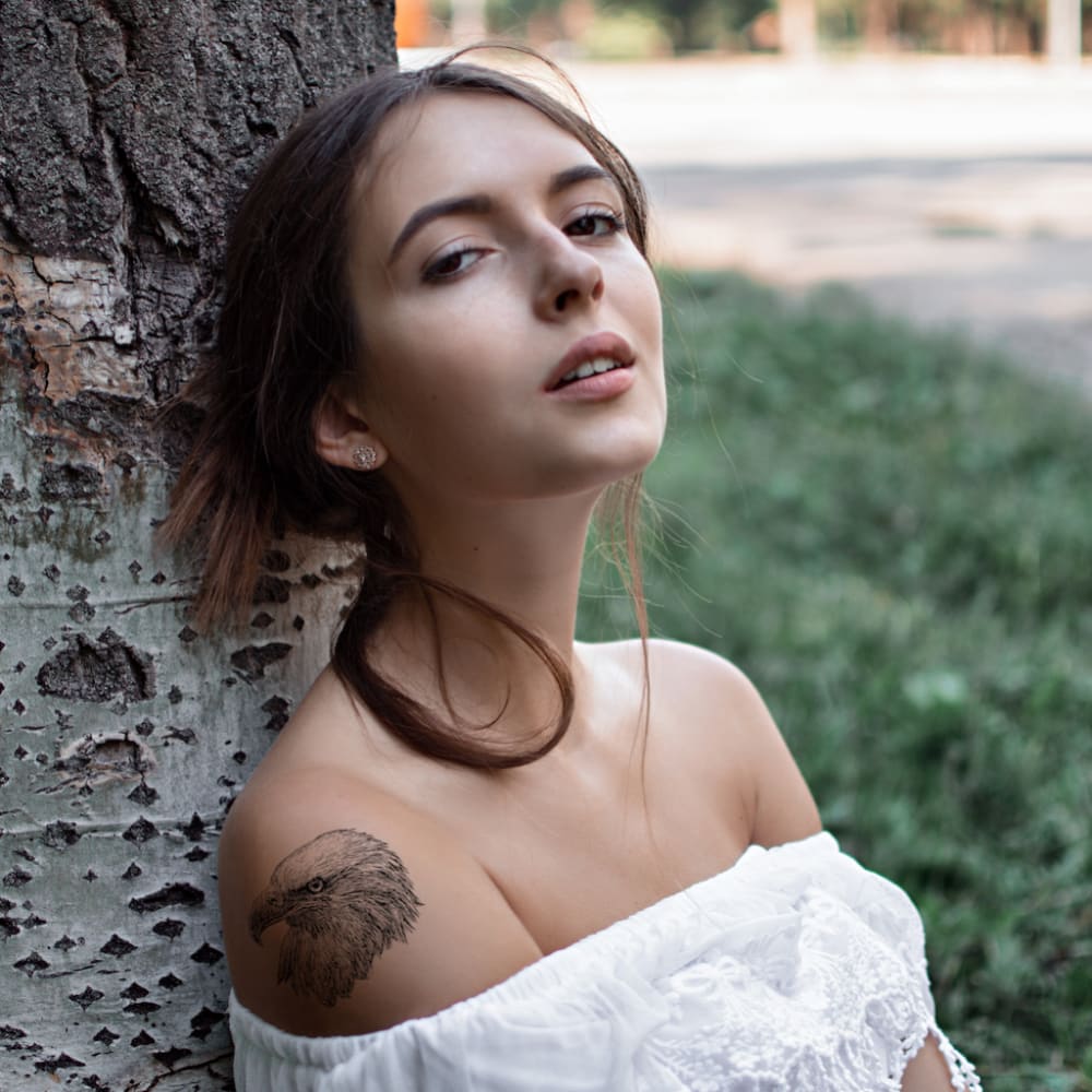 Eagle Head - Temporary Tattoo