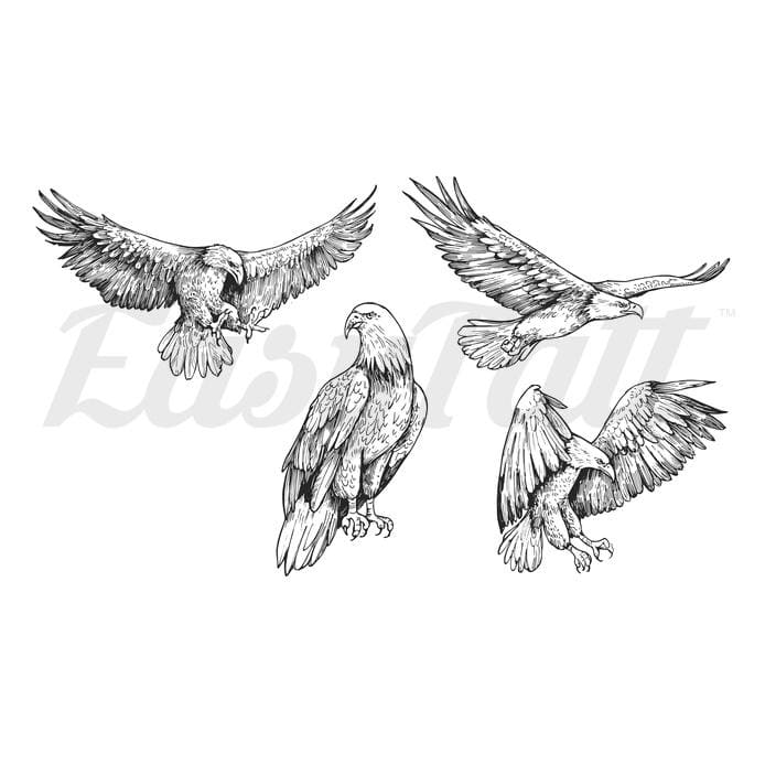 Eagles - Temporary Tattoo