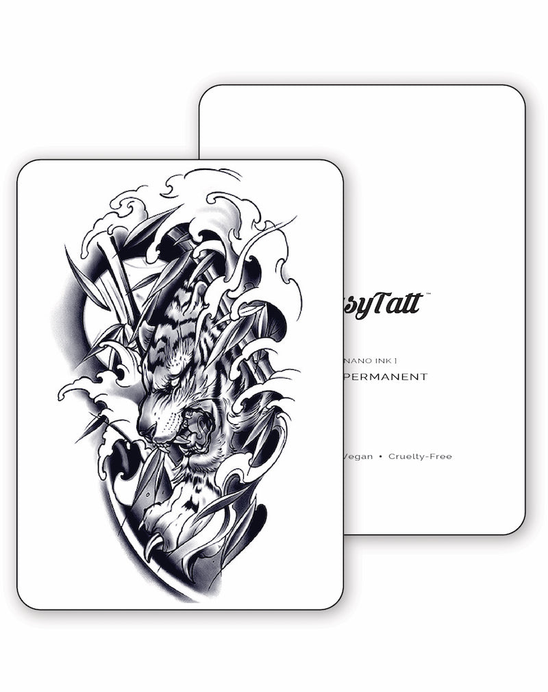 Feared Tiger - Semi-Permanent Tattoo