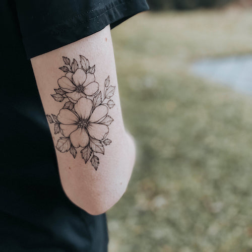 Flower Power # 3 - Temporary Tattoo