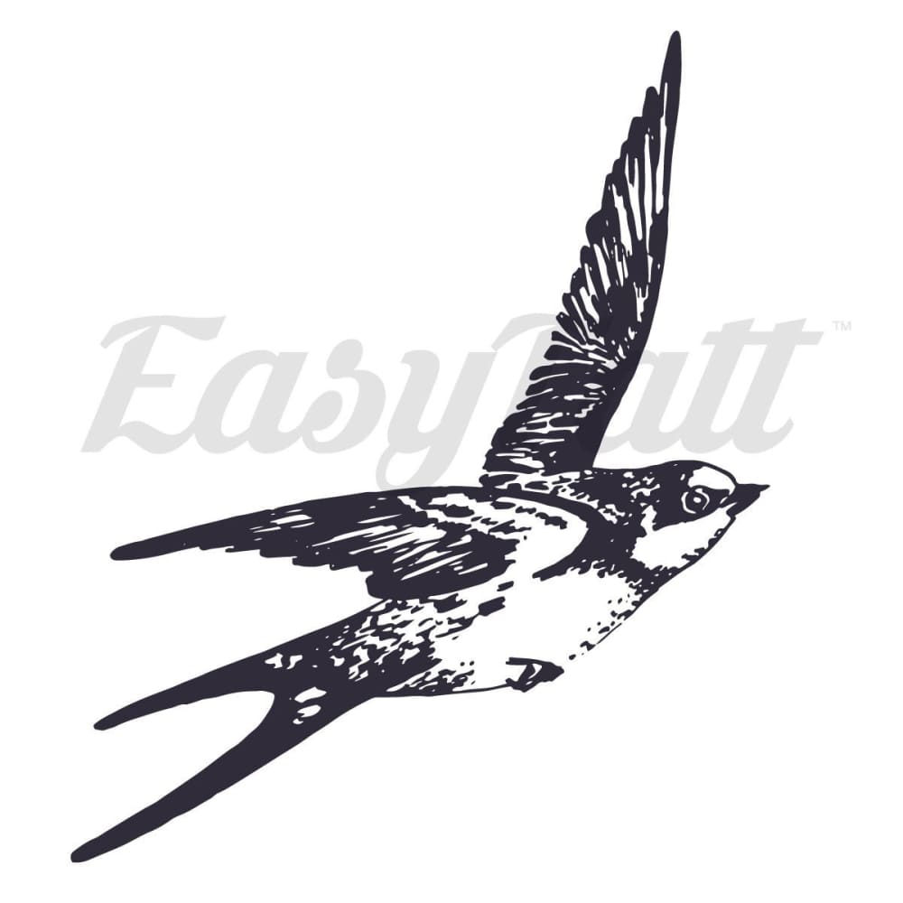 Flying Bird - Temporary Tattoo