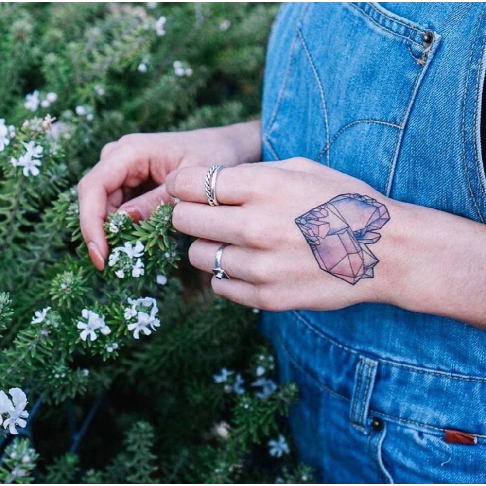 Geometric Heart - Temporary Tattoo