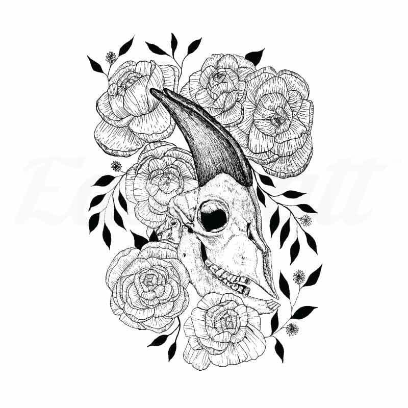 Goat - By Jennifer Hayes - Temporary Tattoo