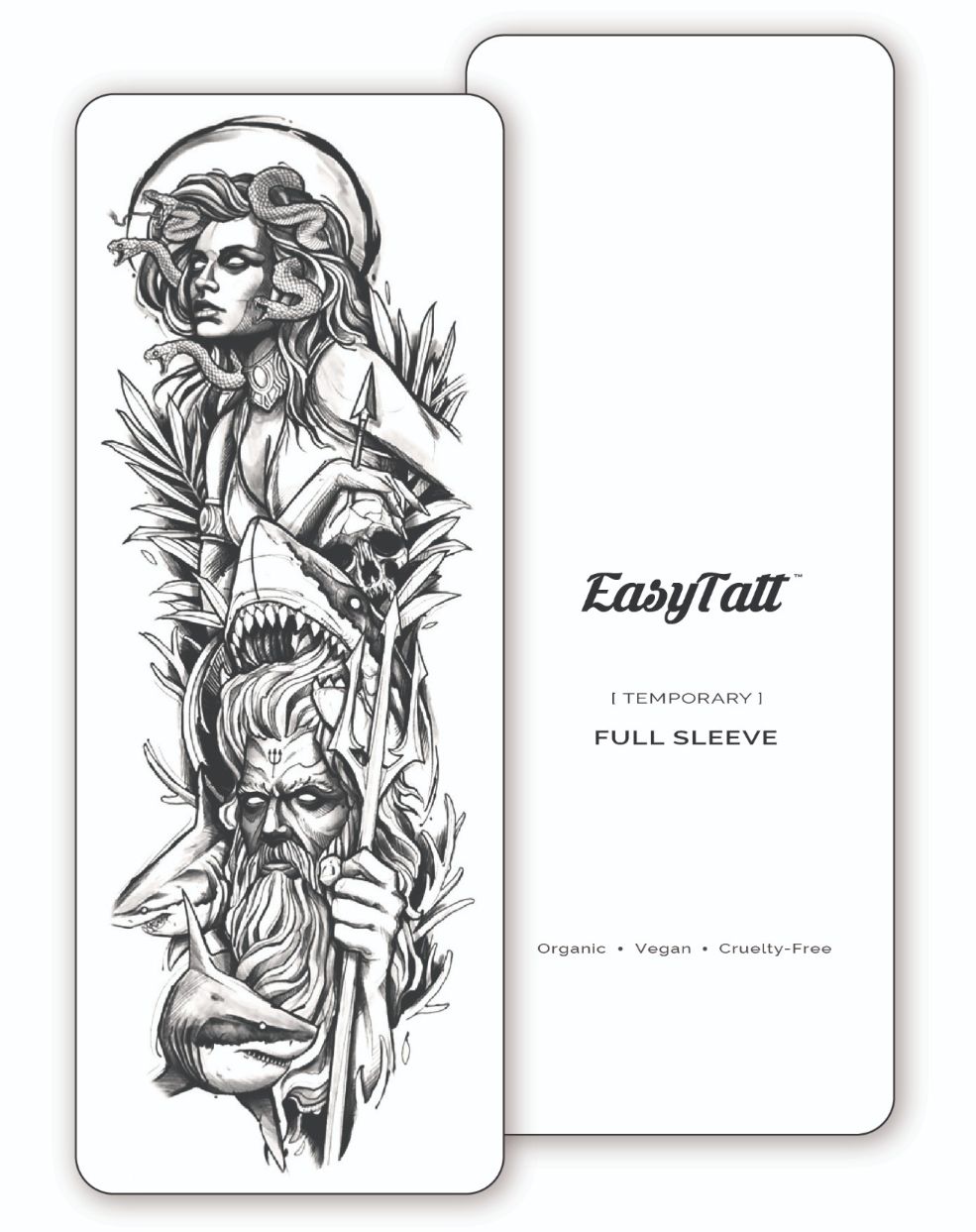 (Full Sleeve) Greek Gods - Temporary Tattoo