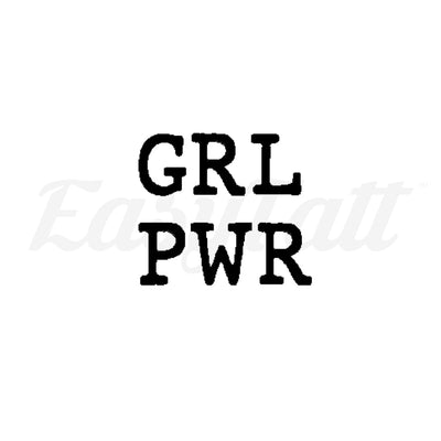 GRL PWR - Temporary Tattoo