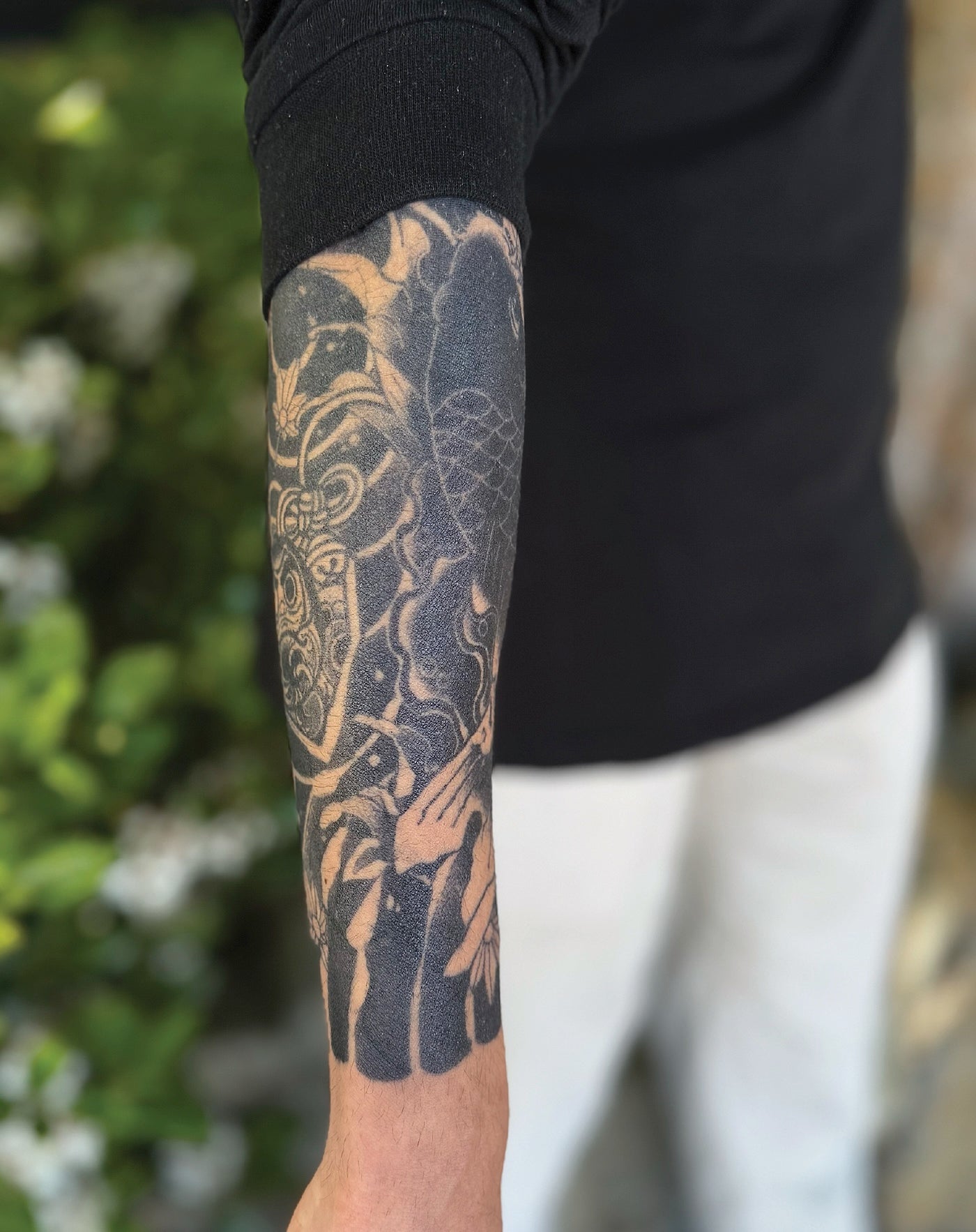(Half Sleeve) Japanese Koi Fish - Semi-Permanent Tattoo