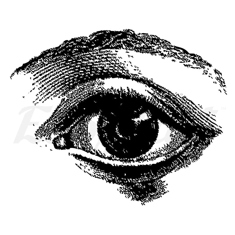 Human Eye - Temporary Tattoo