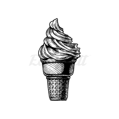 Ice Cream - Temporary Tattoo