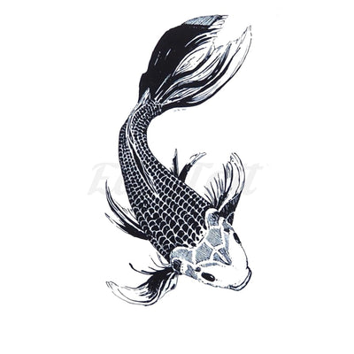 Koi Fish - Temporary Tattoo