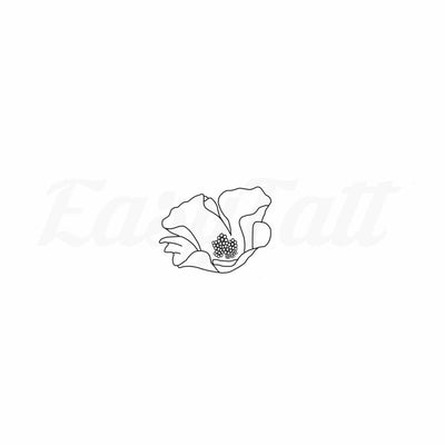 Lilly Flower Petals - By Tiya - Temporary Tattoo