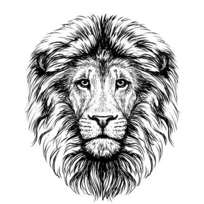 Lion - Temporary Tattoo