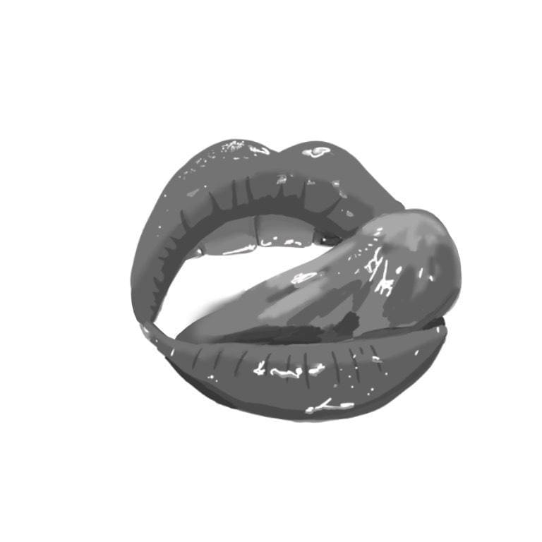 Lips - By Tiya - Temporary Tattoo