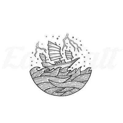 Rough Seas - Temporary Tattoo