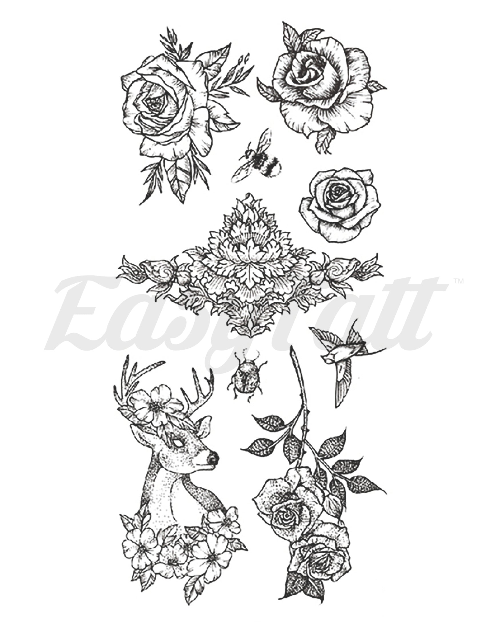 Nature's Beauty - Temporary Tattoos