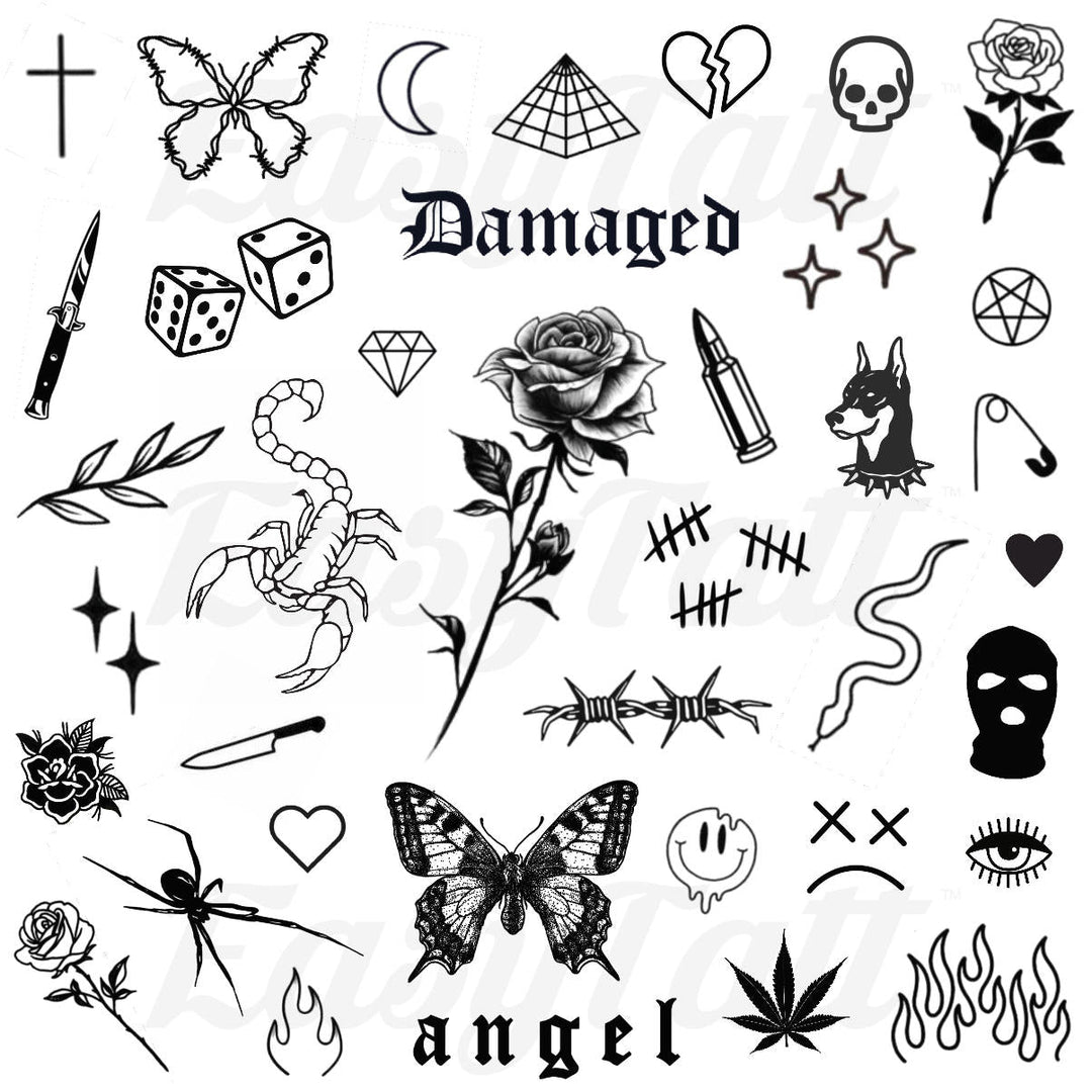 Bad Ass Temporary Tattoos | EasyTatt™ – EasyTatt Ink co., image size:1080x1080