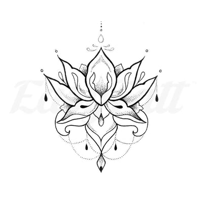 Lotus Chandelier - Temporary Tattoo