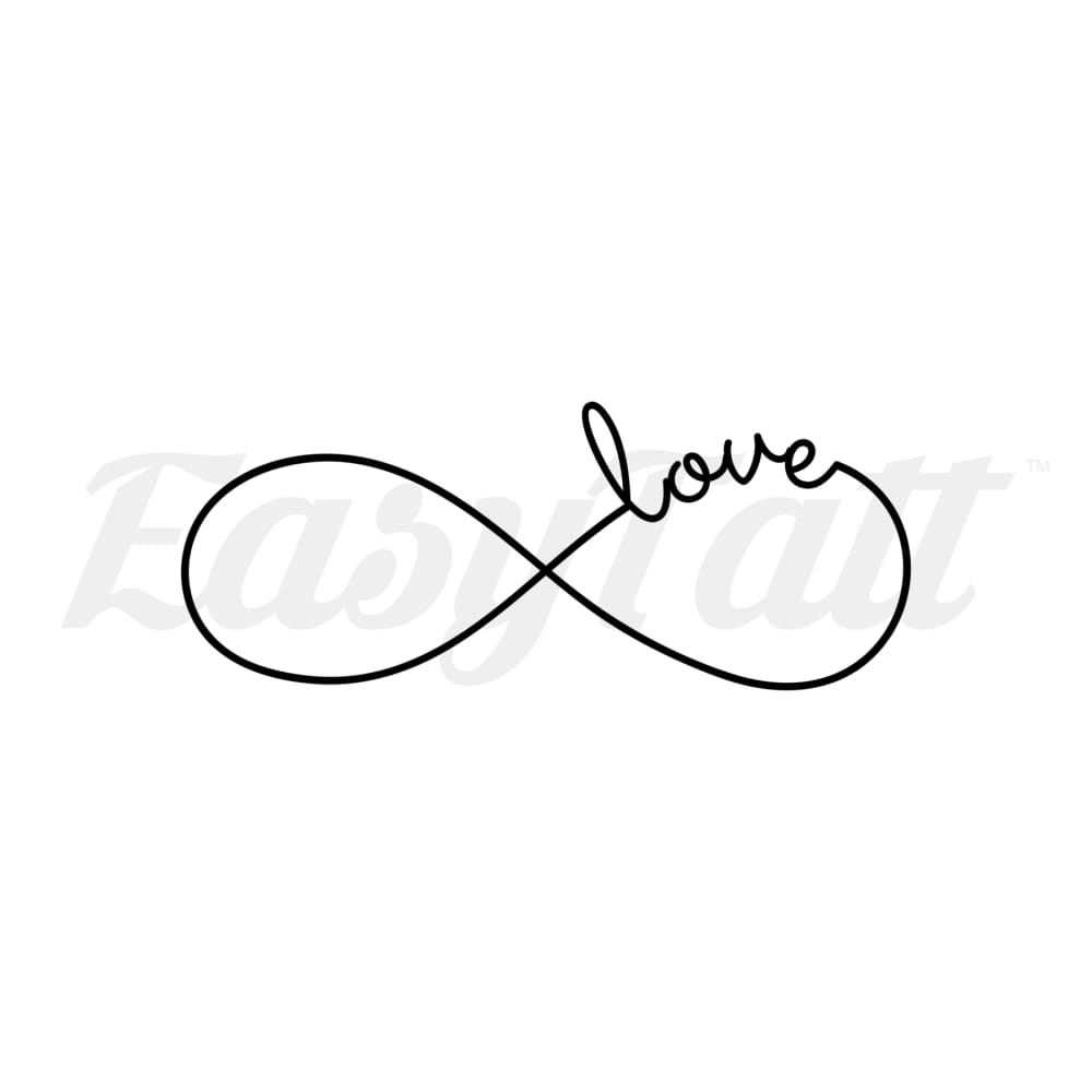 Love Infinity - Temporary Tattoo