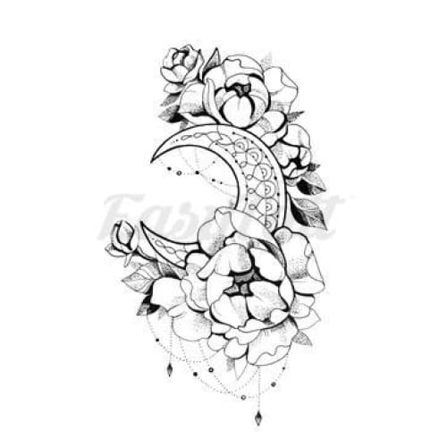 Magnolia Moon - Temporary Tattoo