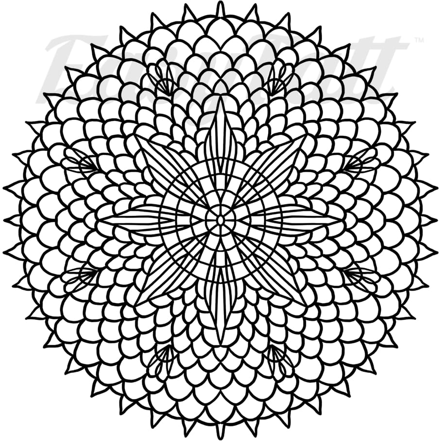 Mandala - By Didi Fox - Temporary Tattoo