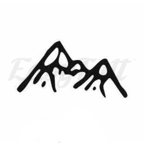 Mini Mountain - Temporary Tattoo