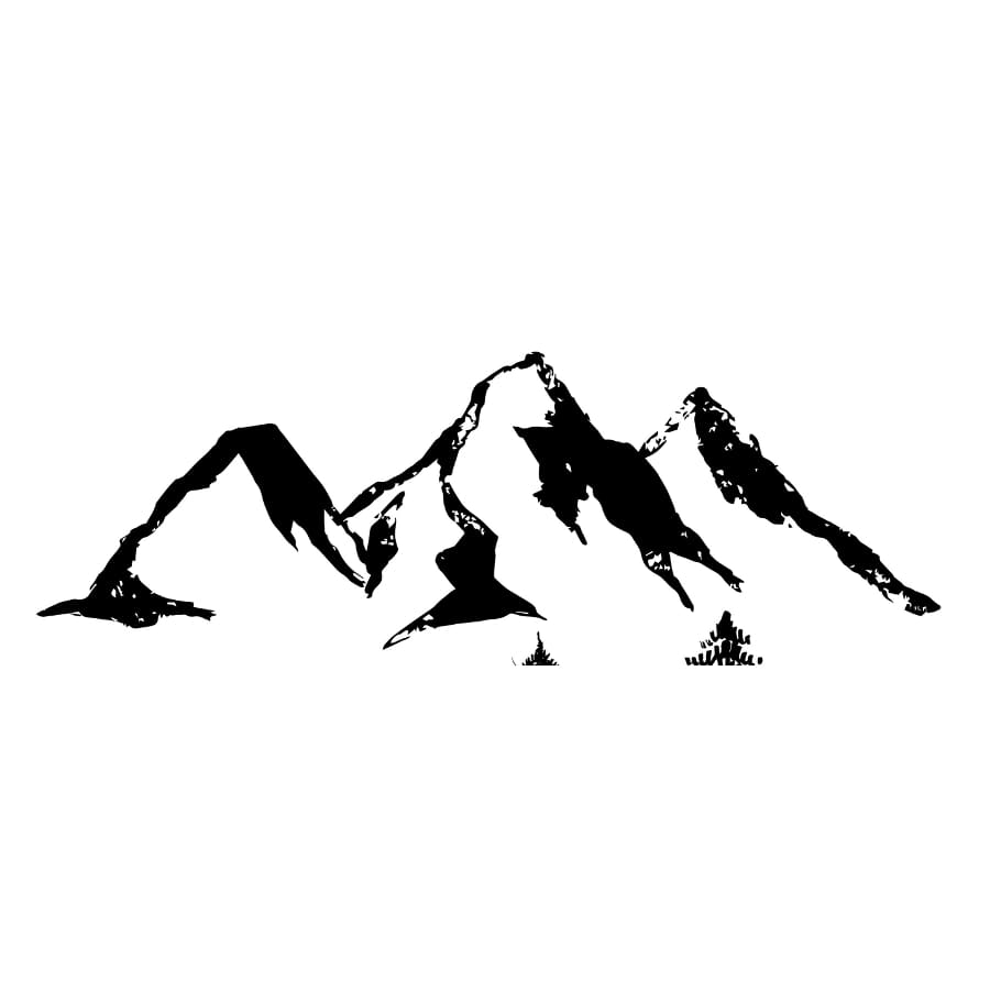 Mountains - Temporary Tattoo