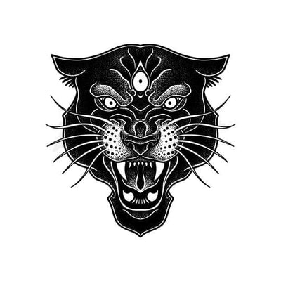 Mythical Panther - Temporary Tattoo