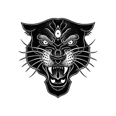 Mythical Panther - Temporary Tattoo