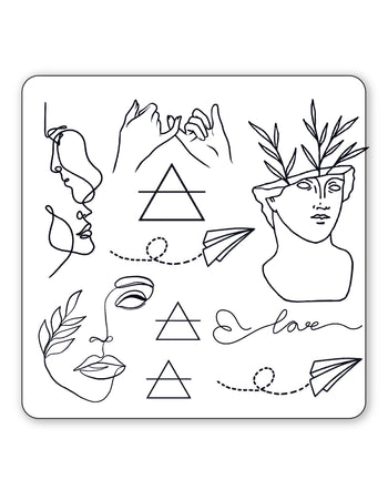 (10 Tattoos) Minimalist - Semi-Permanent Tattoos