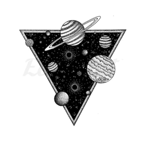 Outer Space - Temporary Tattoo