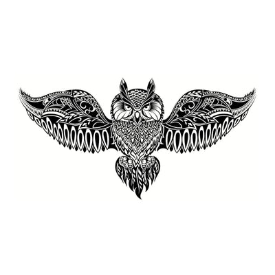 Owl - Temporary Tattoo