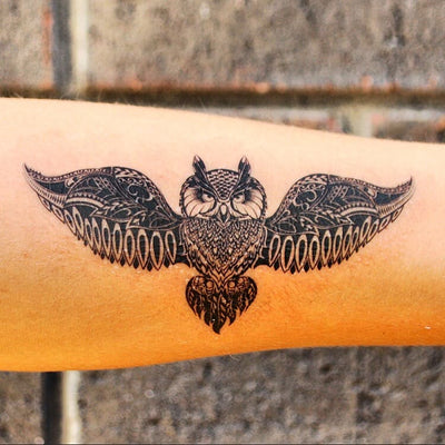 Owl - Temporary Tattoo