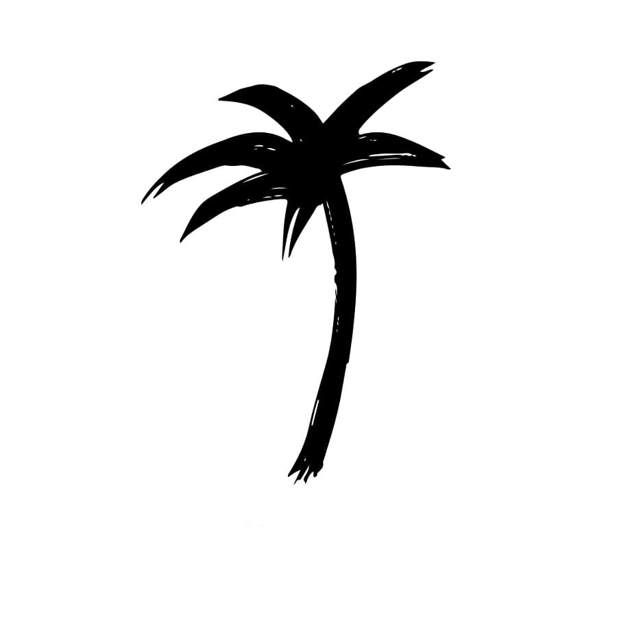 Palm Tree - Temporary Tattoo