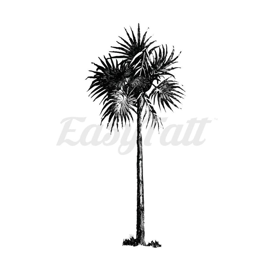 Palm Tree - Temporary Tattoo