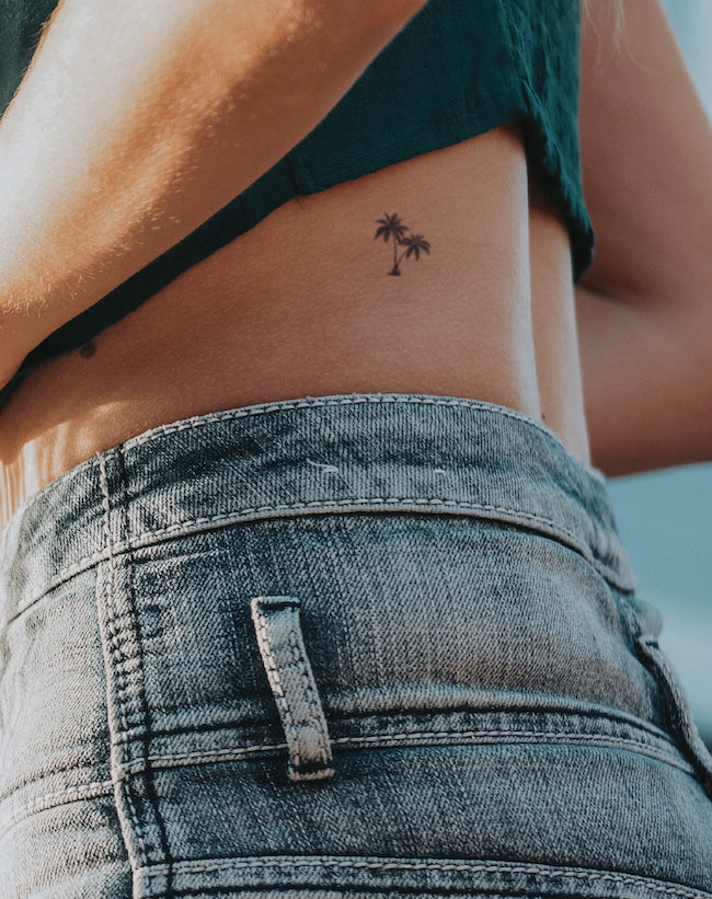 Palms x 2 - Semi-Permanent Tattoo