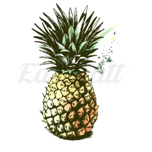 Pineapple - Temporary Tattoo