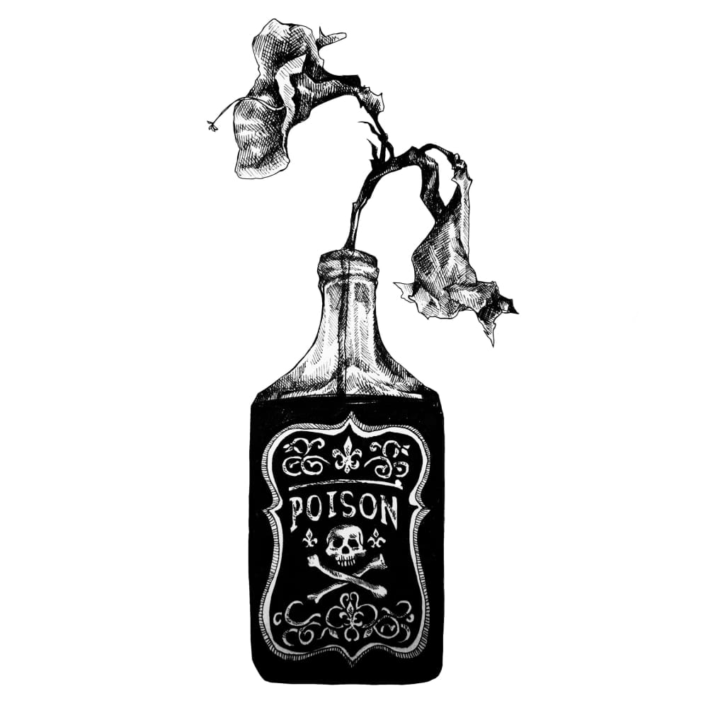 Poison Bottle - Temporary Tattoo