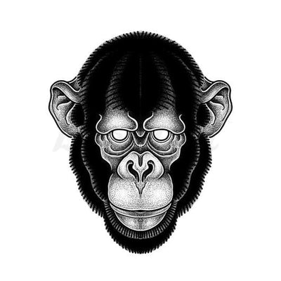 Possessed Chimp - Temporary Tattoo