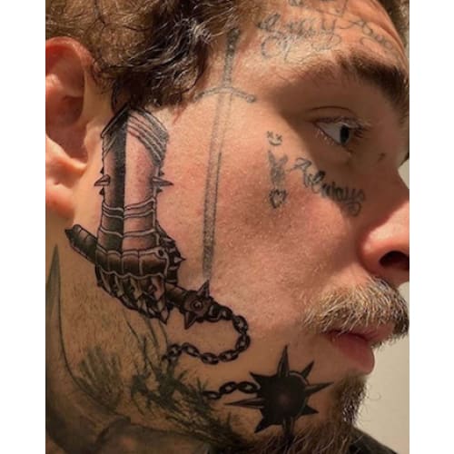 Post Malone Temporary Tattoos - Temporary Tattoo
