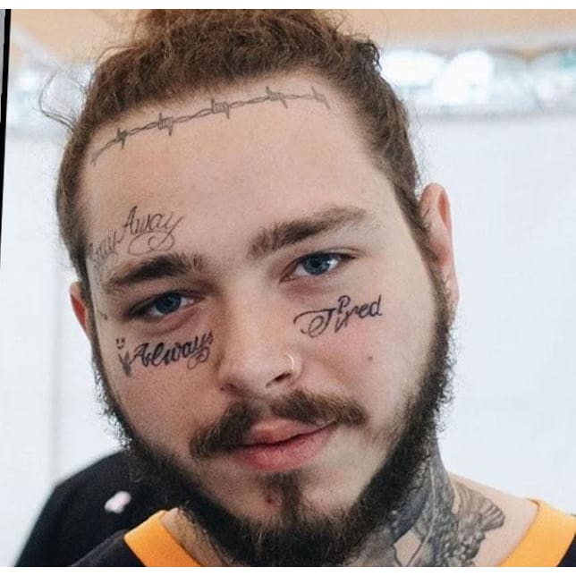 Post Malone Temporary Tattoos - Temporary Tattoo
