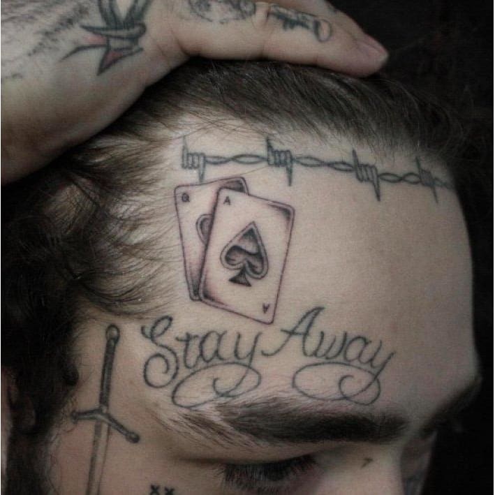 Post Malone Temporary Tattoos - Temporary Tattoo