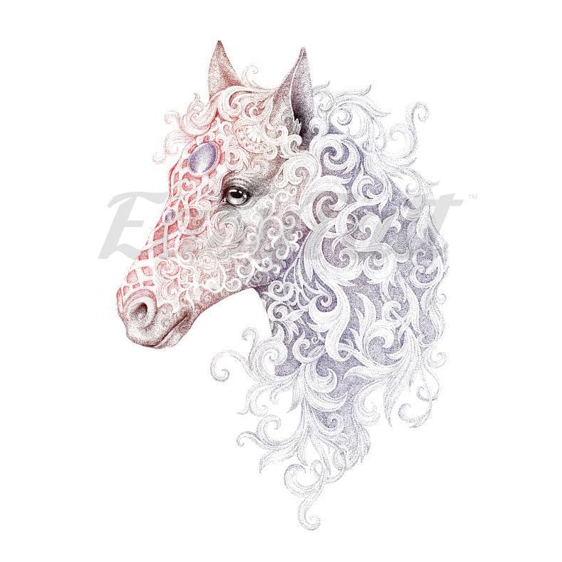 Pretty Horse - Temporary Tattoo