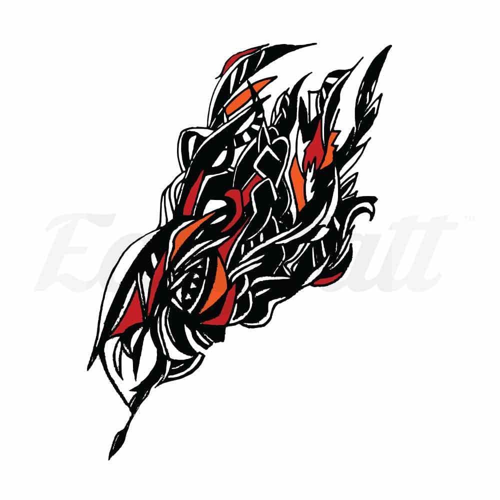 Random Colour Pattern - By Jen - Temporary Tattoo