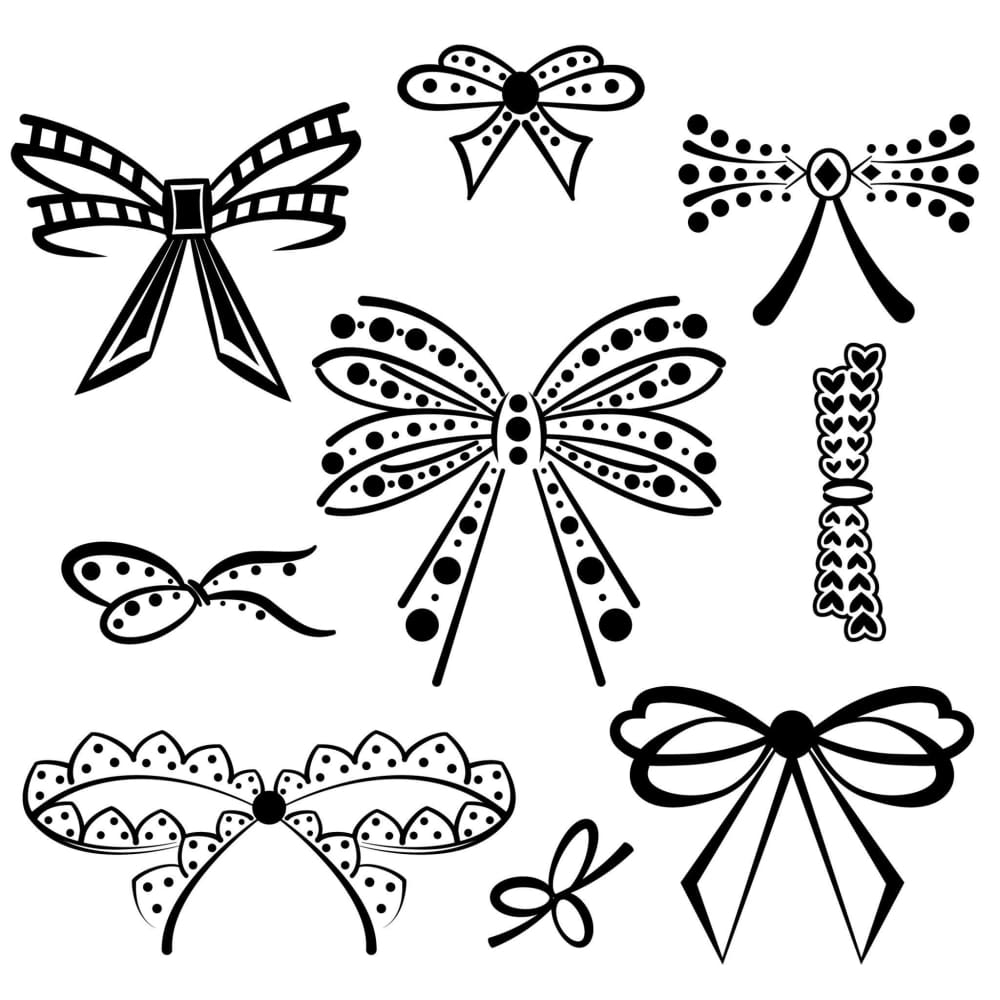 Ribbon Set - Temporary Tattoo