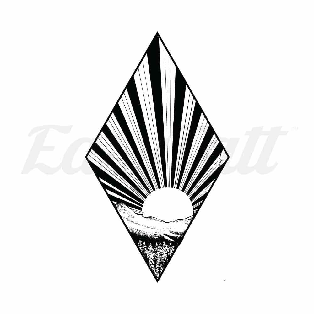 Rising Sun - By Jen - Temporary Tattoo
