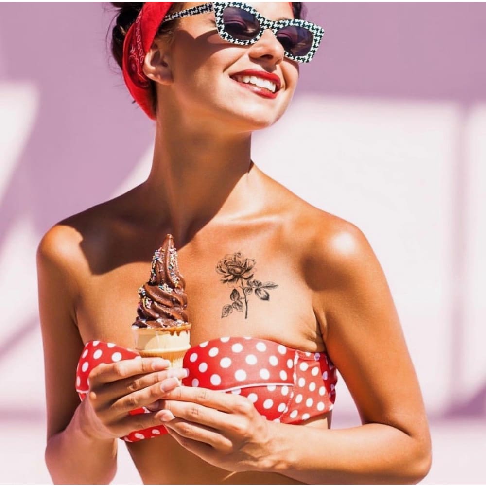 Rose - Temporary Tattoo