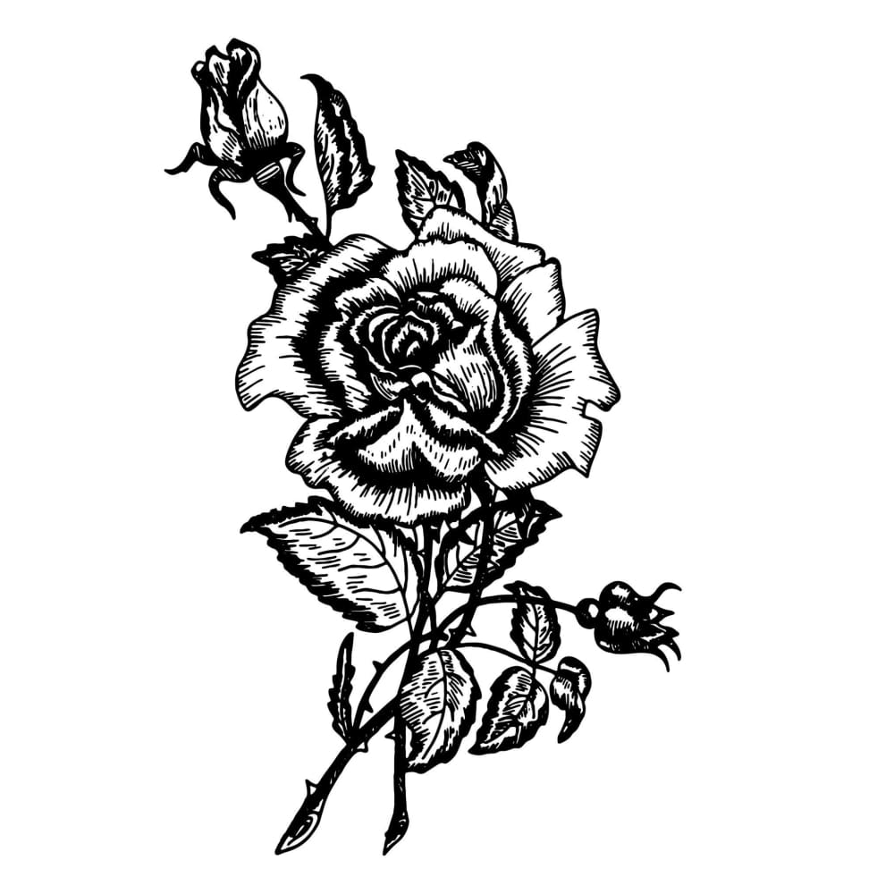 Rose - Temporary Tattoo