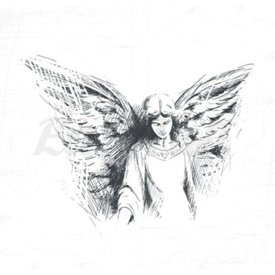 Saintly Angel - Temporary Tattoo