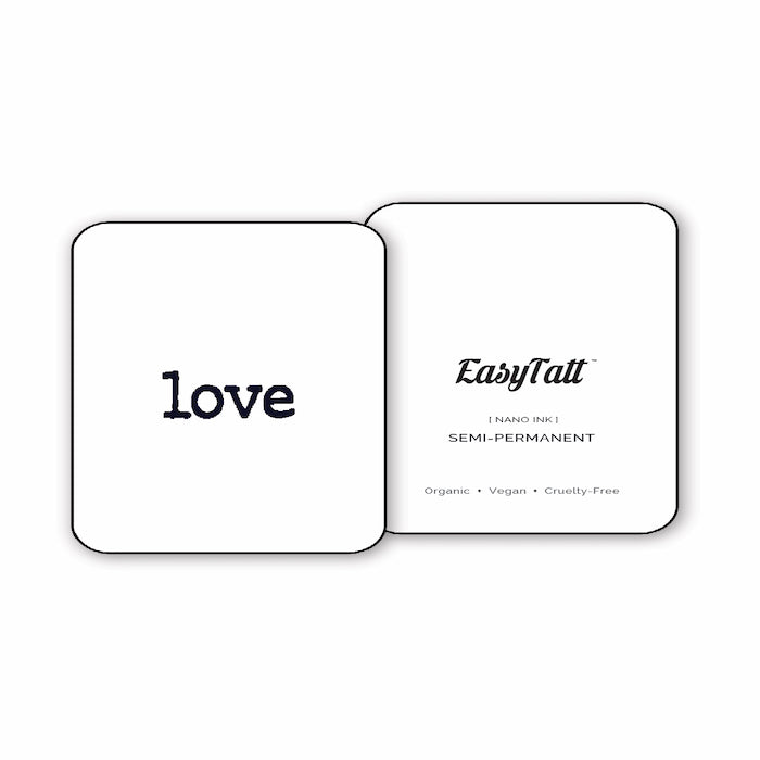 Simple Love - Semi-Permanent Tattoo