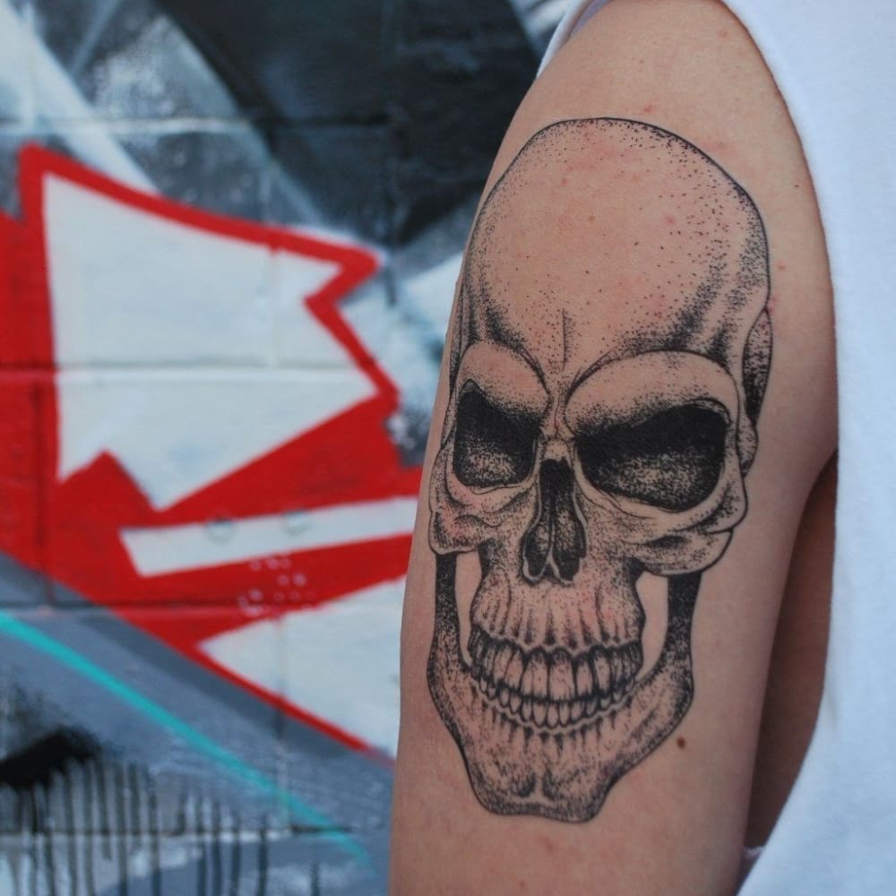 Skull - Temporary Tattoo