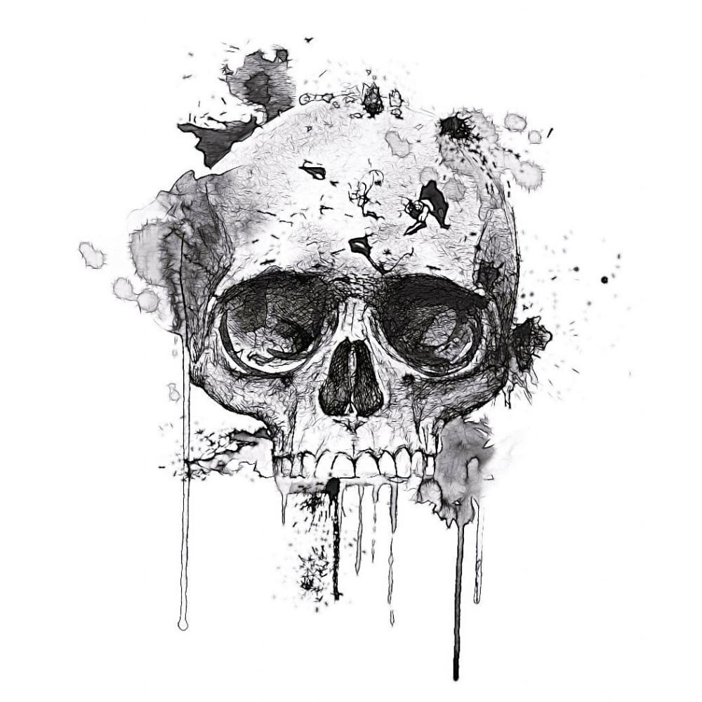 Skull - Temporary Tattoo